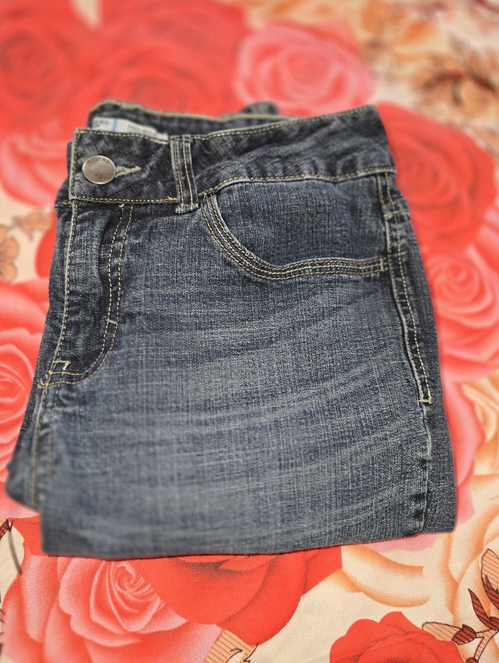 Riders by Lee Mid Rise Straight Leg Jeans Womens 8 Petite Dark Wash Petite - Picture 14 of 14